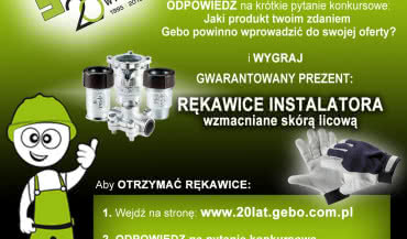 Nowy wrześniowy konkurs Gebo dla Instalatorów!