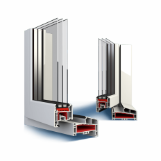 Okna z PVC Blockprofil NL 